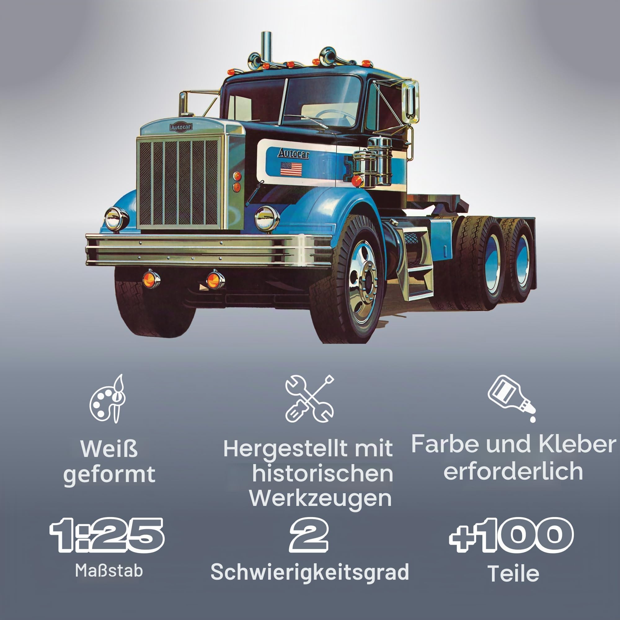 AMT Ertl AMT1099 1/25 Autocar A64B, Semi Tractor, Various: Amazon